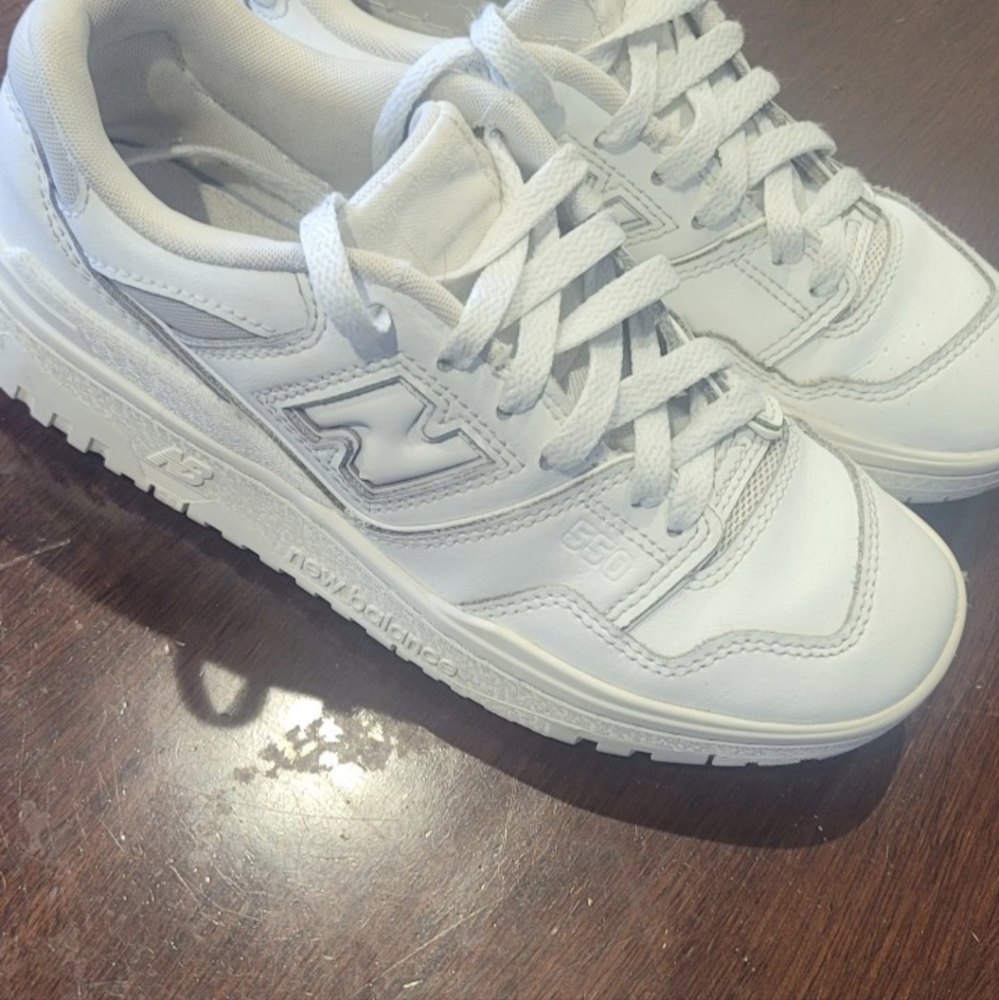 Boys New Balance Classic White Sneakers
